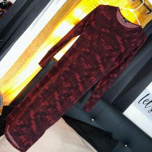 Long sleeve midi dress size L